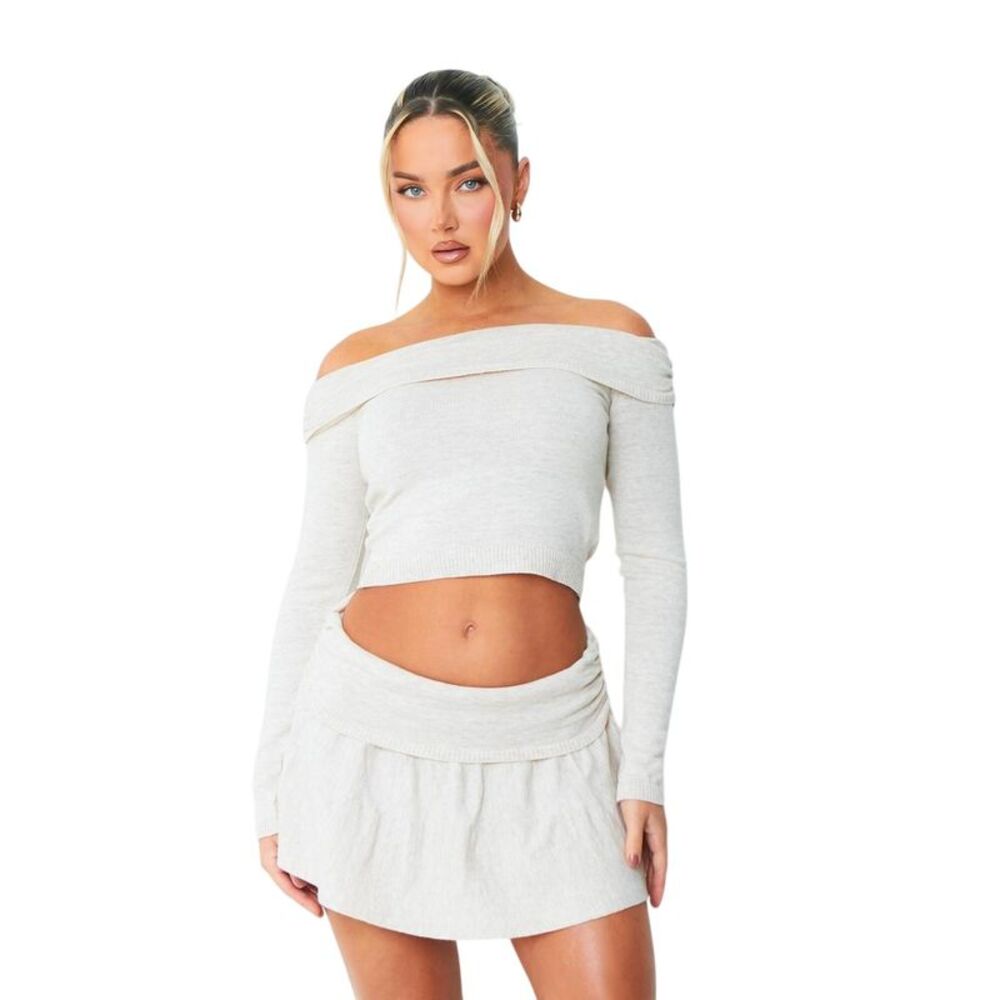 Missy Empire Womens/Ladies Ruched Top / Beige